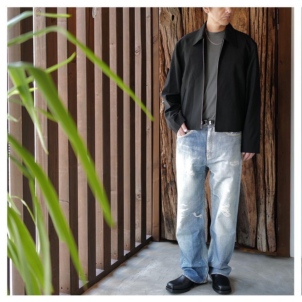 OUR LEGACY - MINI JACKET Black Worsted Wool | River