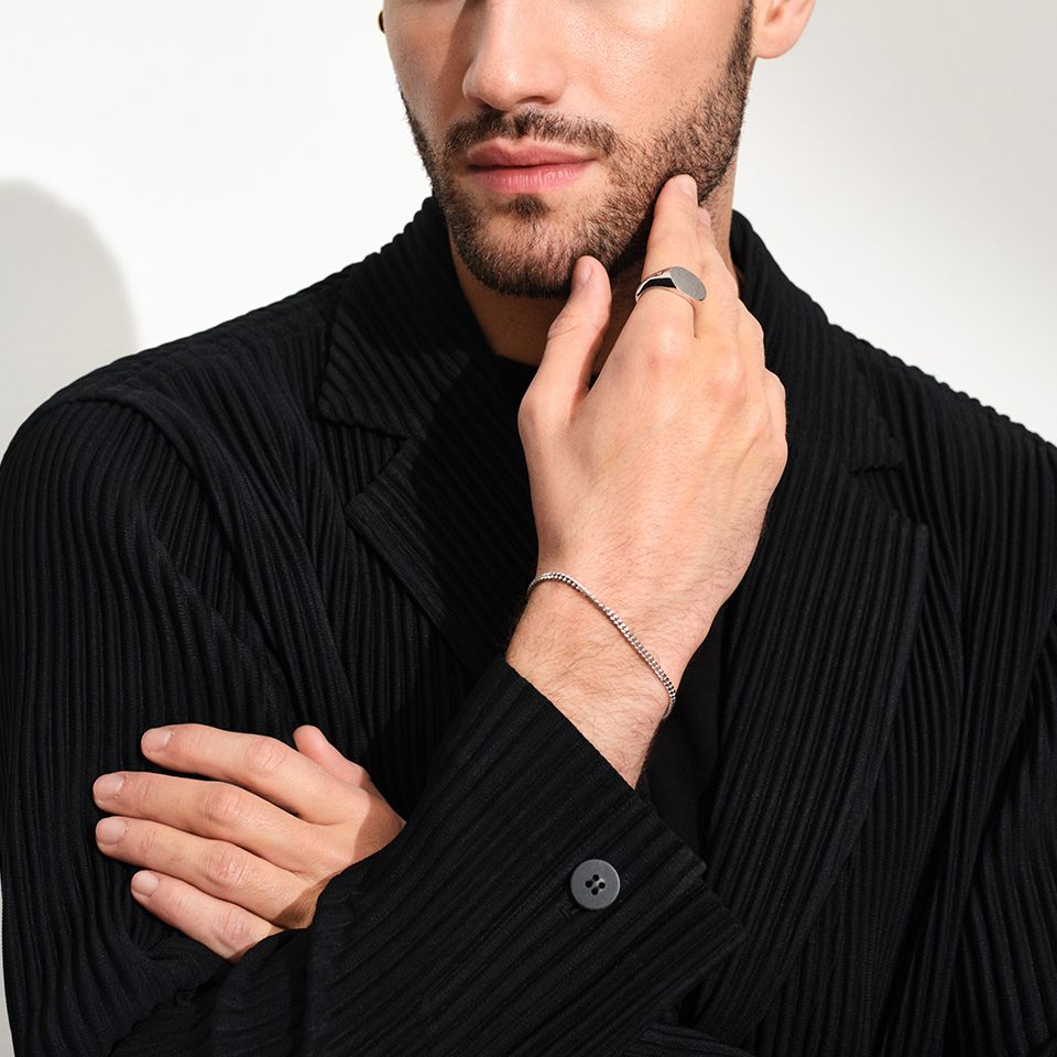 TOMWOOD - Curb Bracelet M 7.7Inch / カーブ ブレスレット(19.5cm