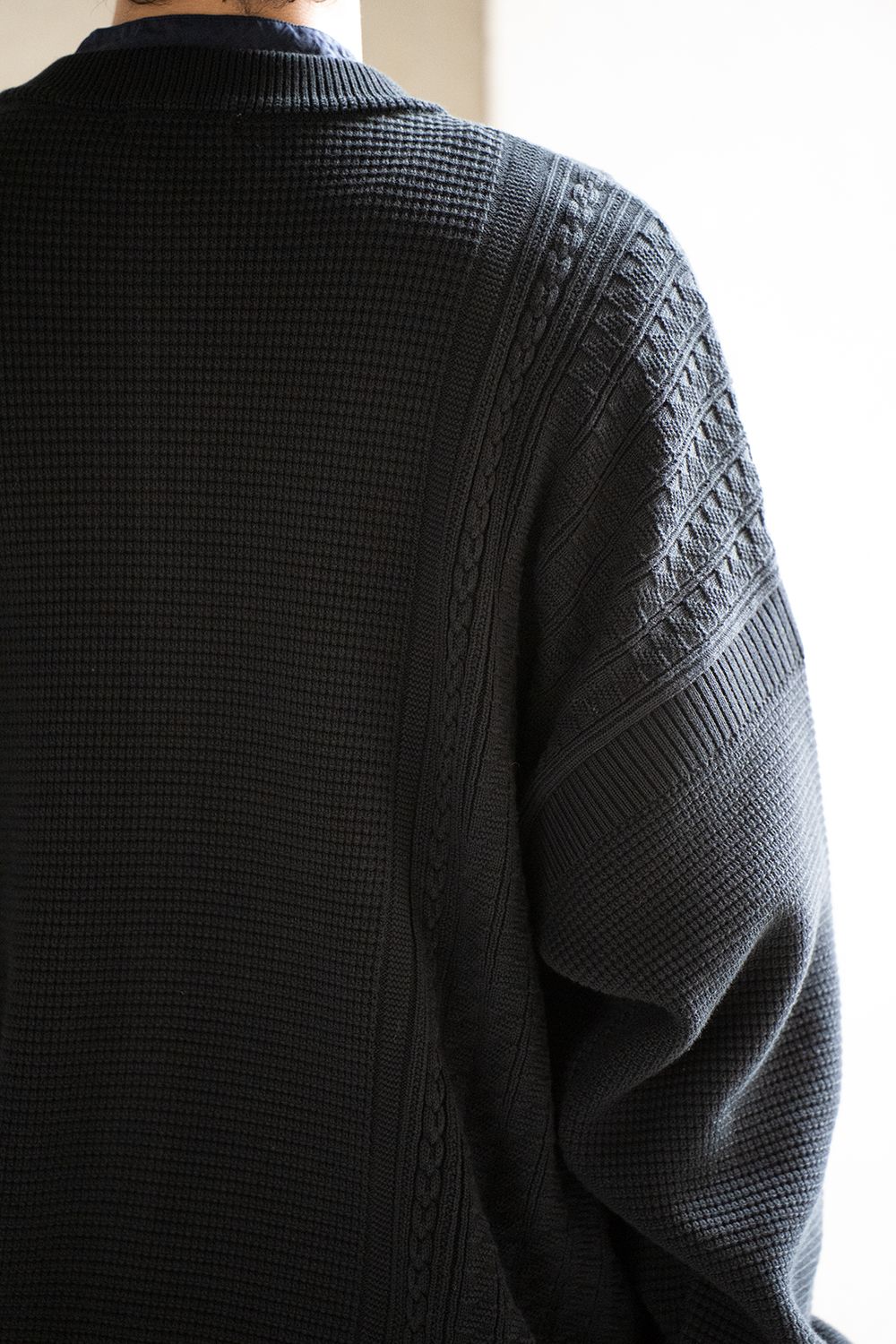 YASHIKI - 【ラスト1点】【22AW】Yukisora Cardigan(BLACK) | Salty