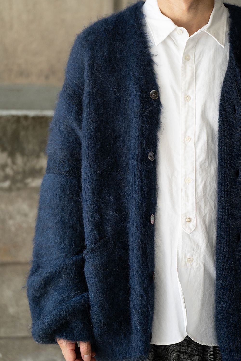 YASHIKI - 【ラスト1点】【24AW】Akane Mohair Cardigan(NAVY) | Salty