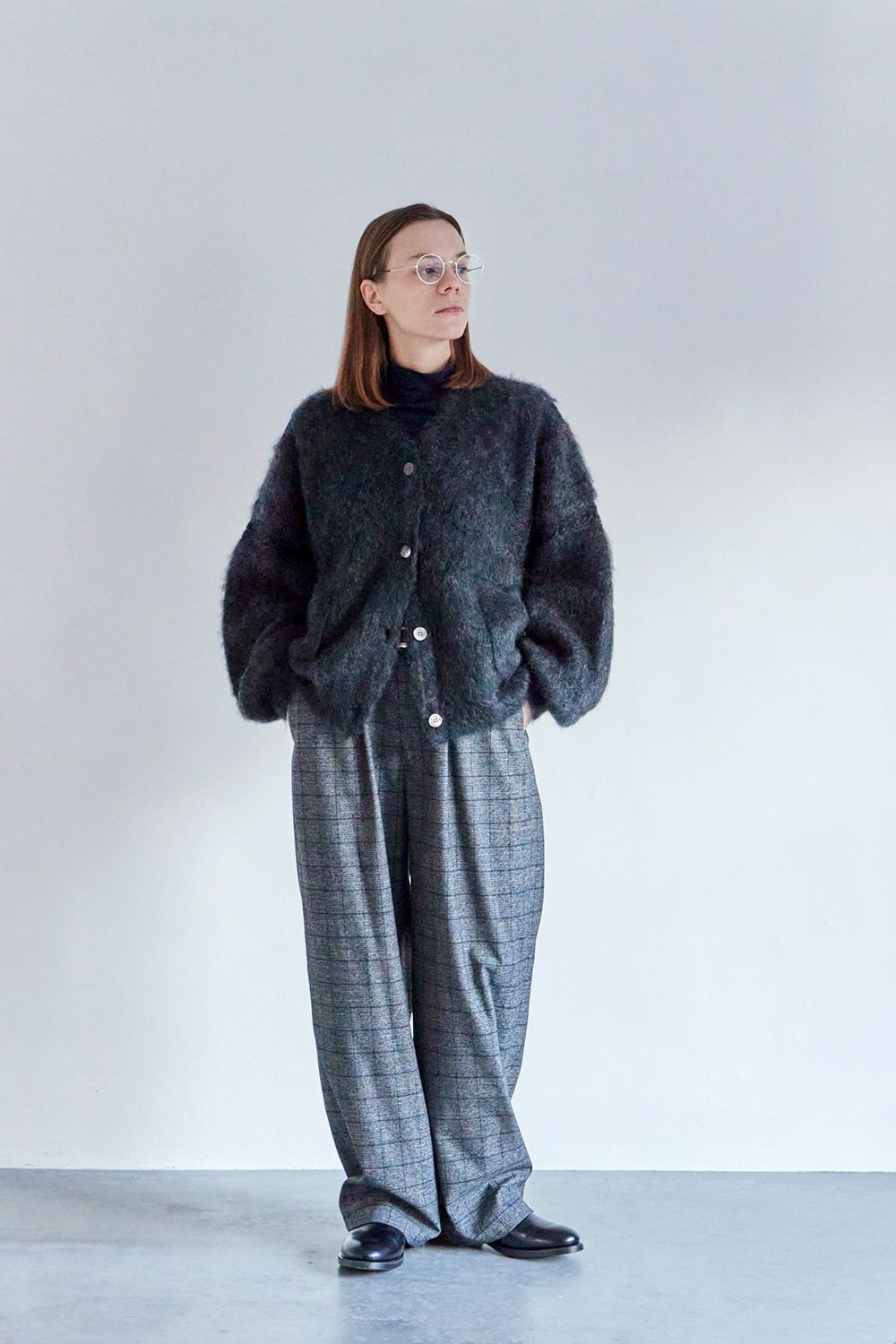 YASHIKI - 【ラスト1点】【24AW】Akane Mohair Cardigan(BLACK) | Salty