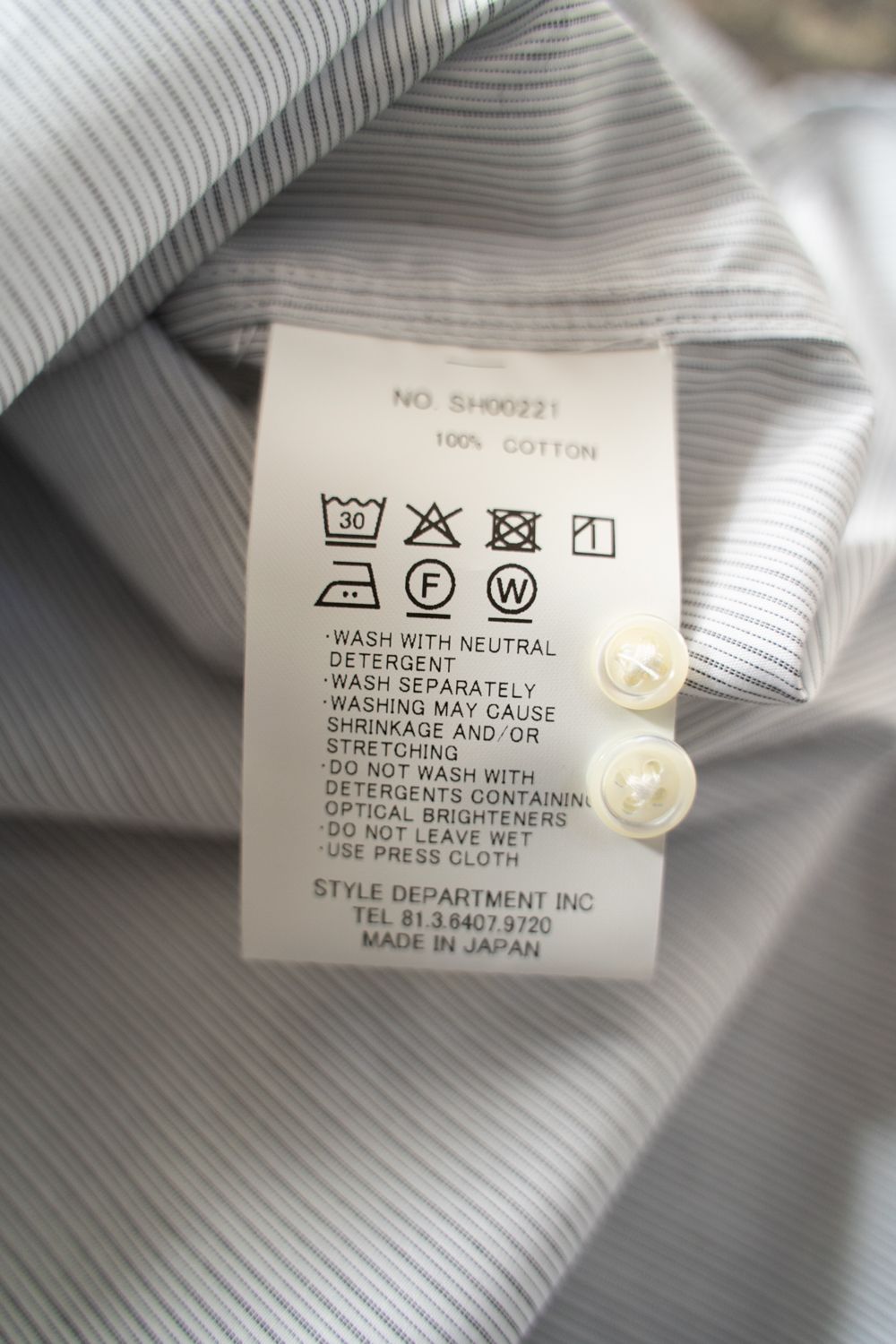 STILL BY HAND - 【25AW】ブロードレギュラーカラーシャツ(GRAY STRIPE