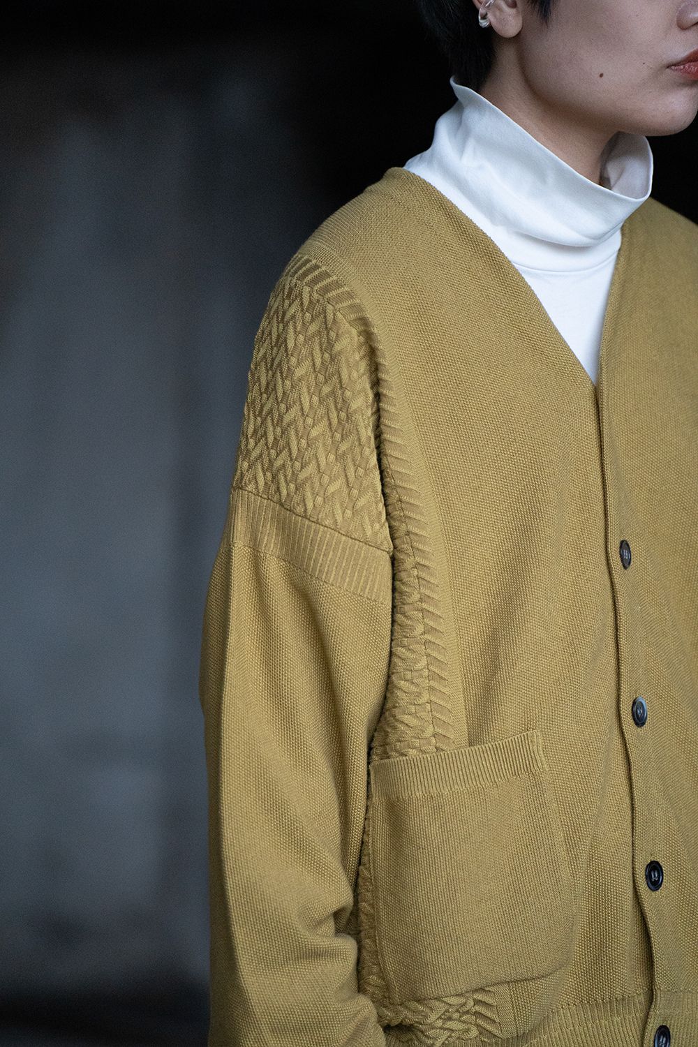 YASHIKI - Hanaikada Cardigan(CITRON YELLOW) | Salty