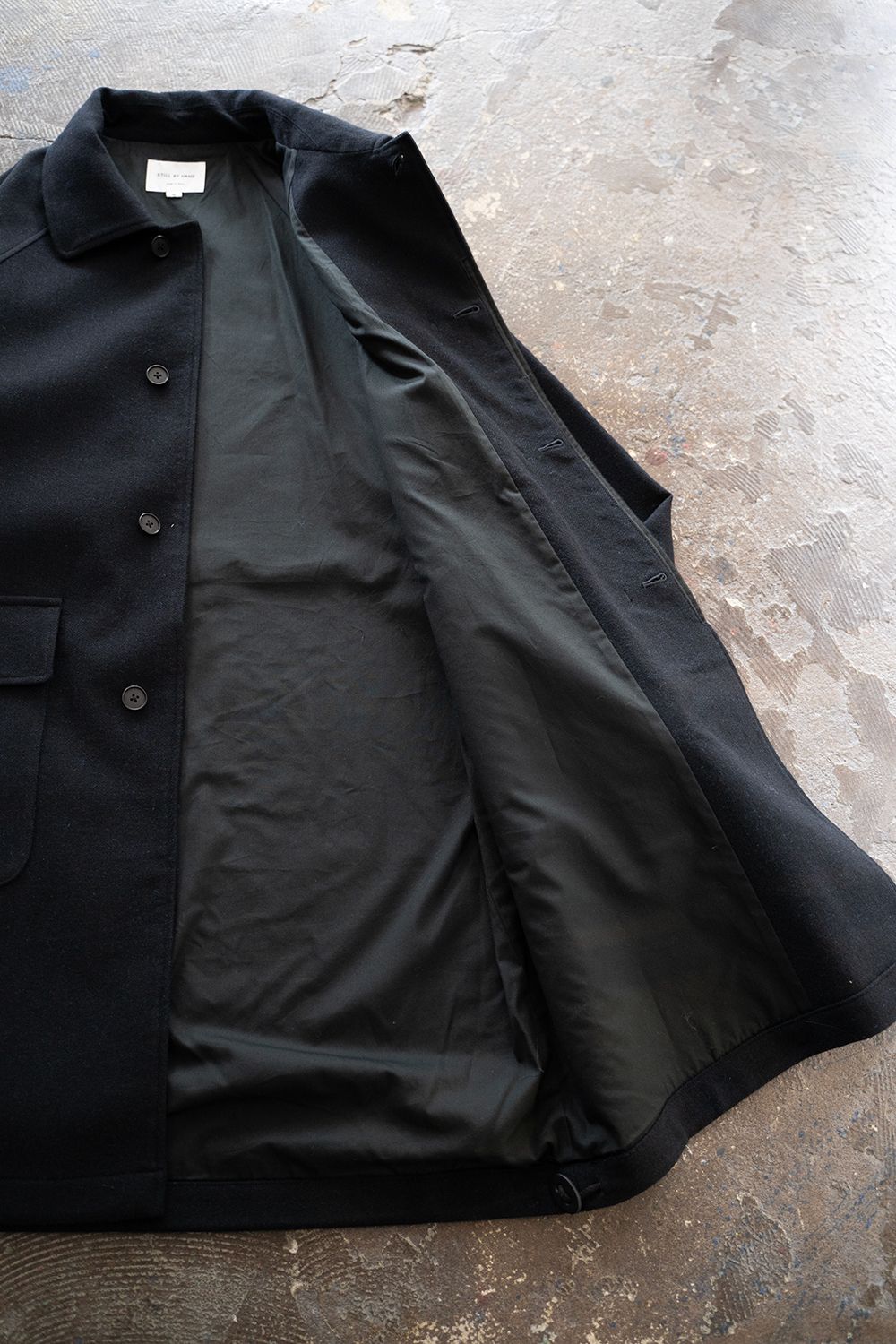 STILL BY HAND - 【ラスト1点】【25AW】ウール×ナイロンステンカラー