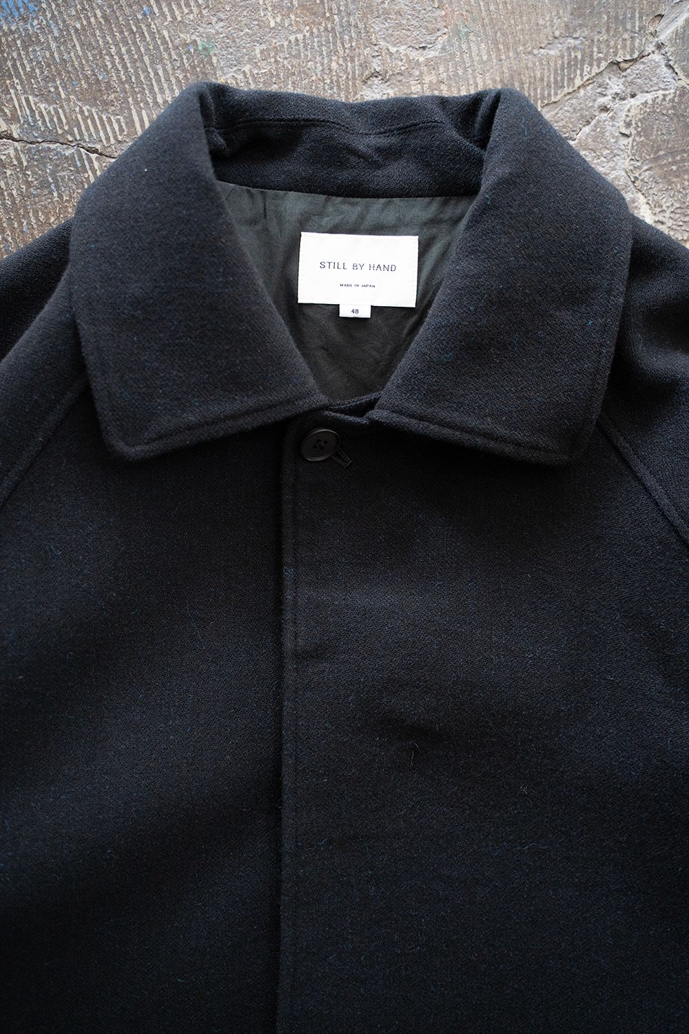STILL BY HAND - 【ラスト1点】【25AW】ウール×ナイロンステンカラー