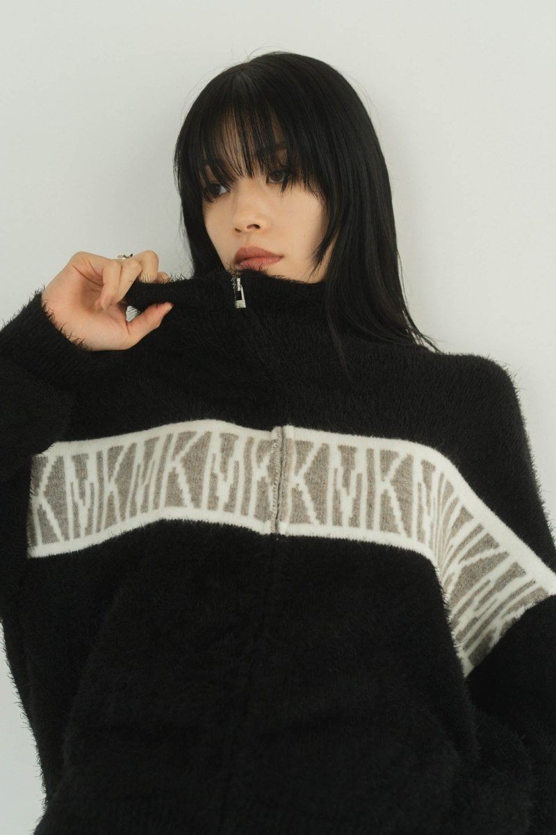 Knuth Marf - full zip motif cardigan / フルジップ モチーフ
