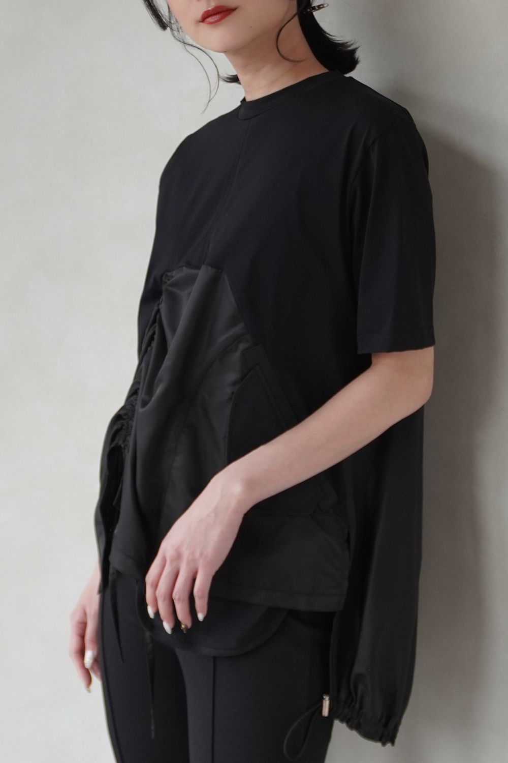 UN3D. - MA-1 DETAIL T-SH / MA-1ディテールTシャツ (ブラック) | Sir