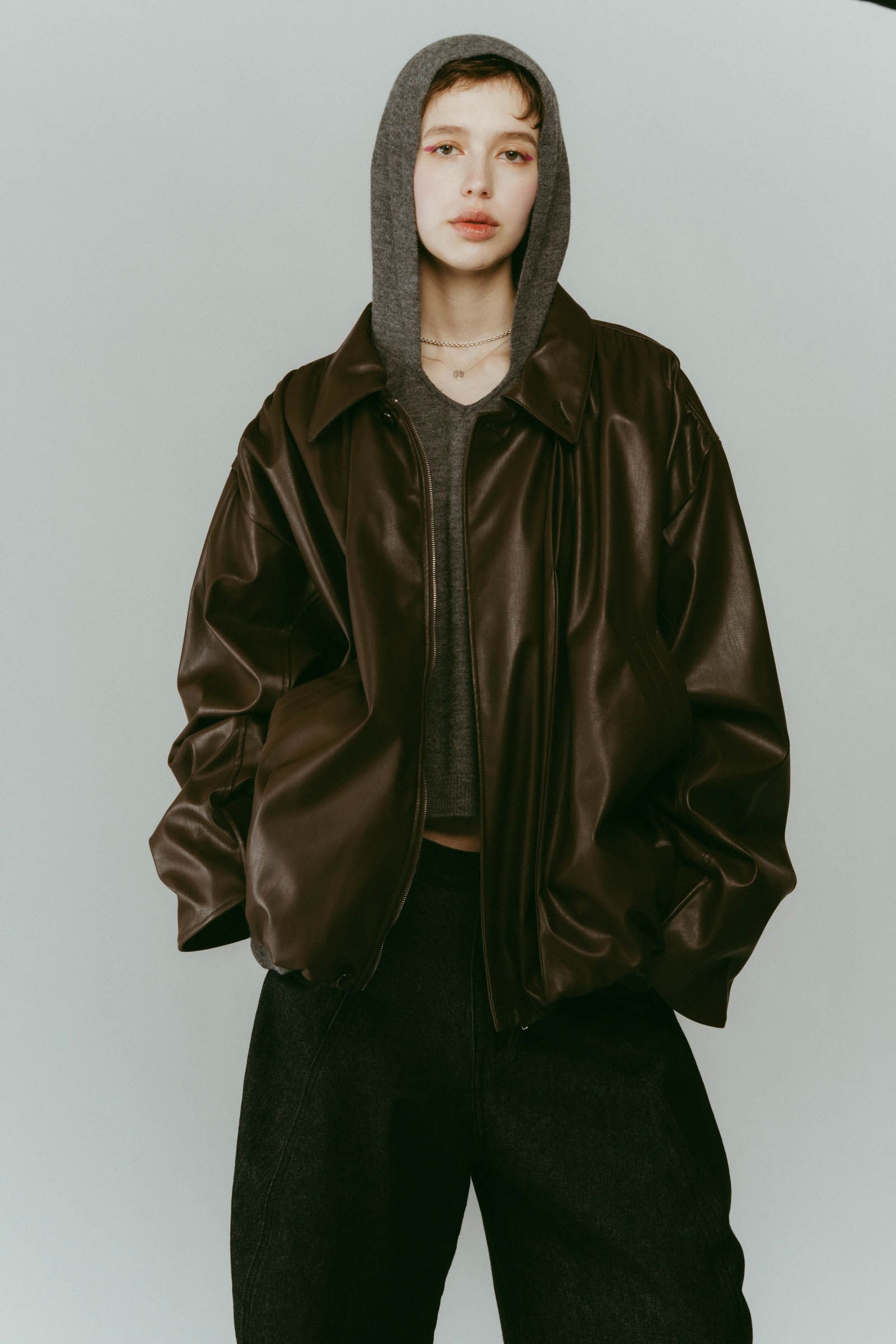 Knuth Marf - voluminous leather jacket(unisex) / ボリュームレザー