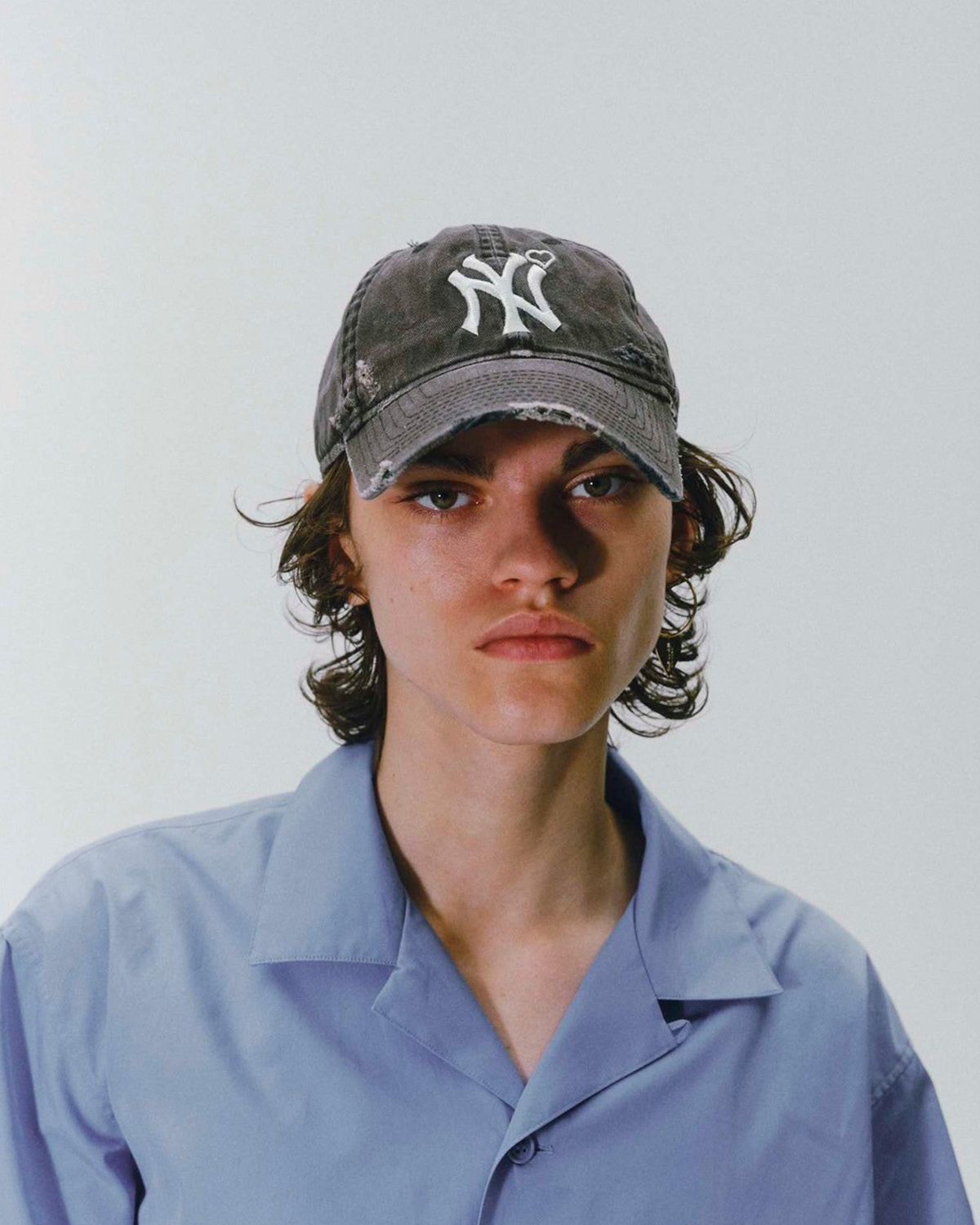 BASICKS - Damaged New York Cap / ダメージNYキャップ (ブラック