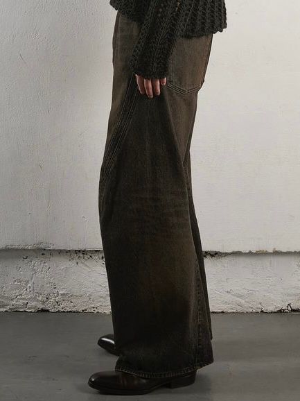 NVRFRGT - 【24AW】3D ツイステッド ワイドレッグ ジーンズ / 3D