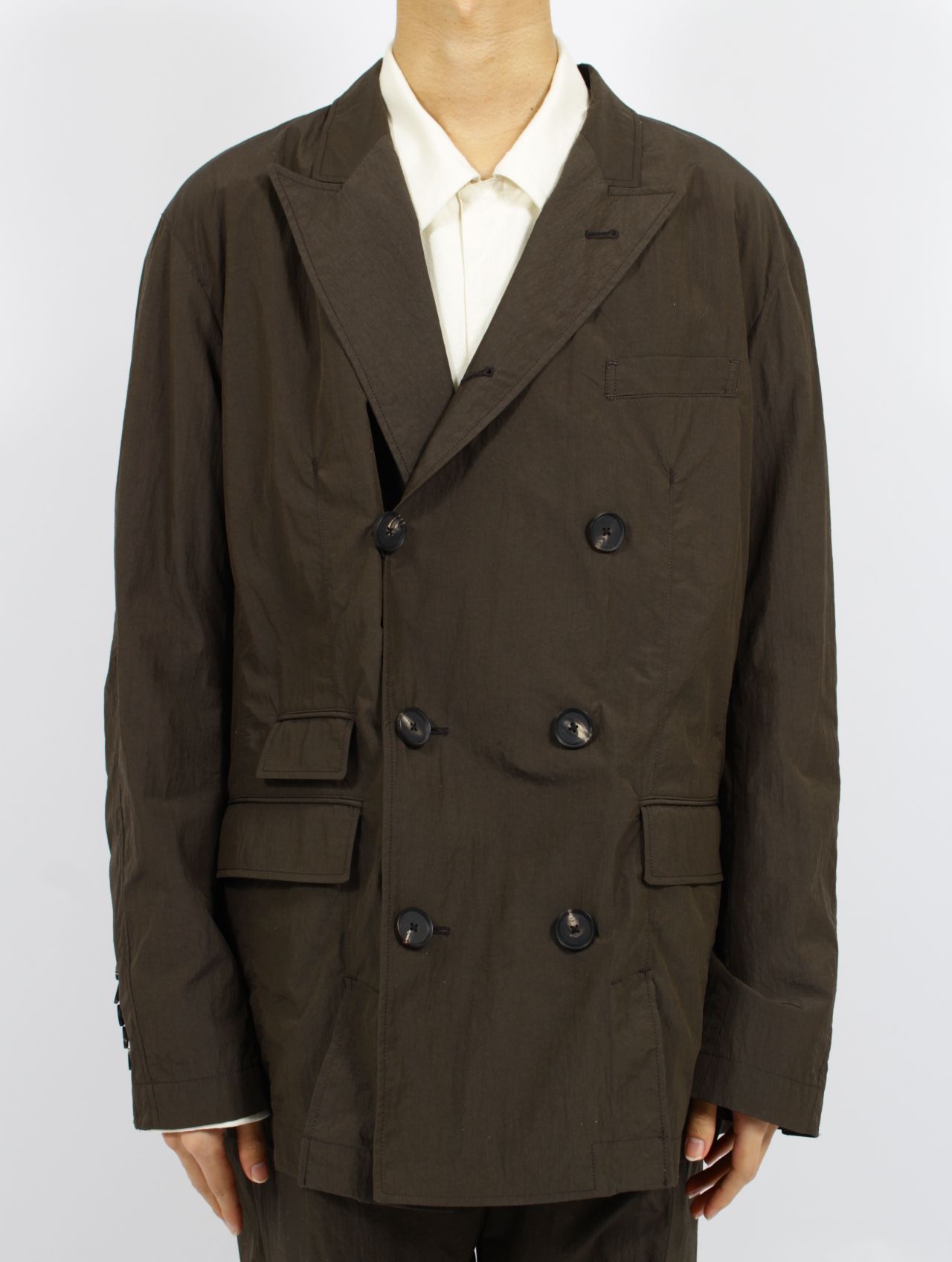 SUBLATIONS - 【25SS】ワッシャーナイロン ダブル ブレステッド