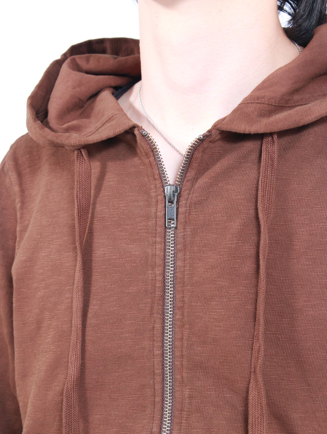 entire studios - ライトウェイト クロップド ジップアップ フーディー