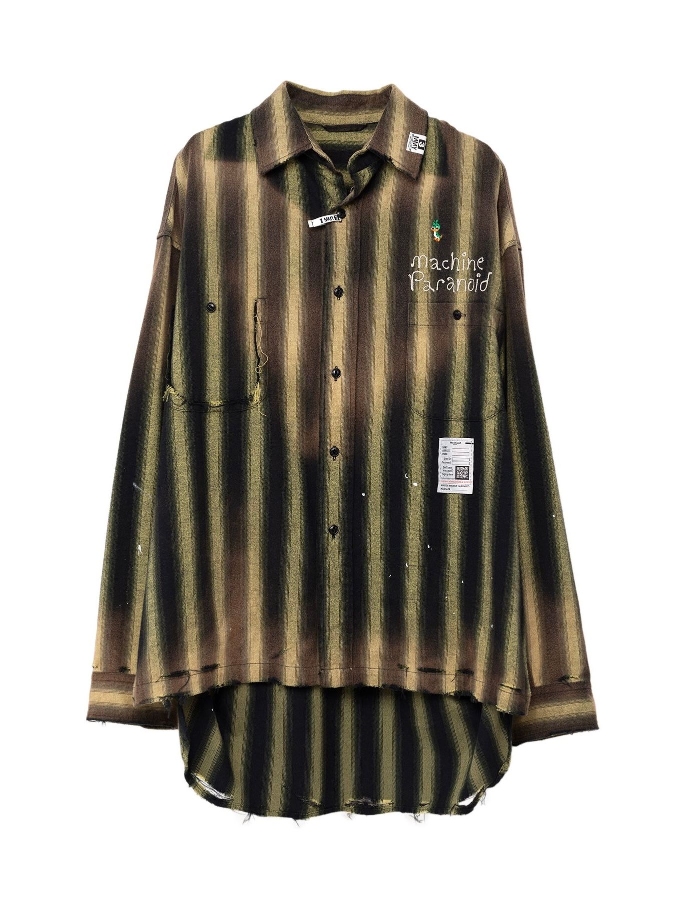 Maison MIHARA YASUHIRO - 【24AW】ダック ペイント ストライプ ロング