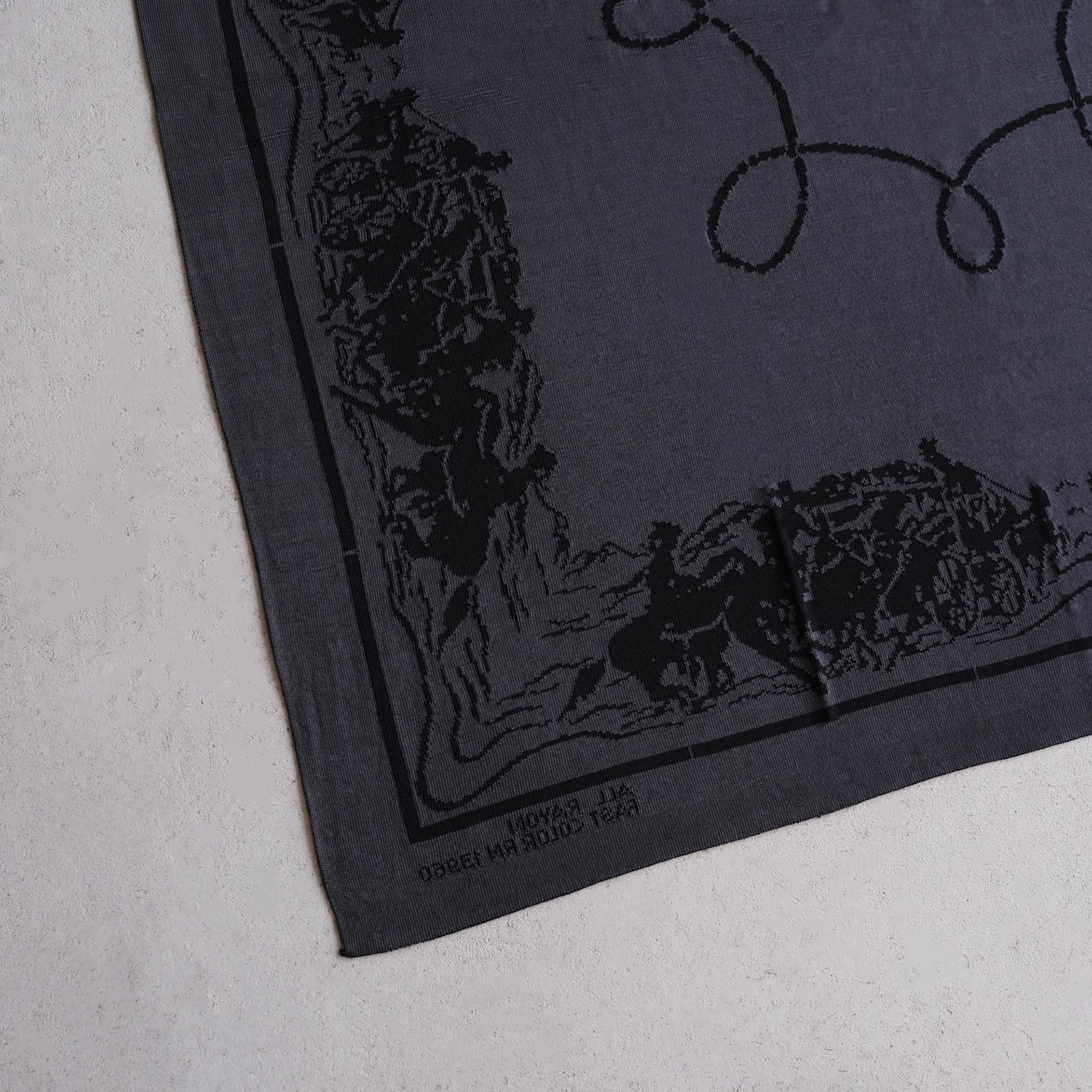 i'm here - 40's Vintage Bandana：Rayon Knit -バンダナ-（Black