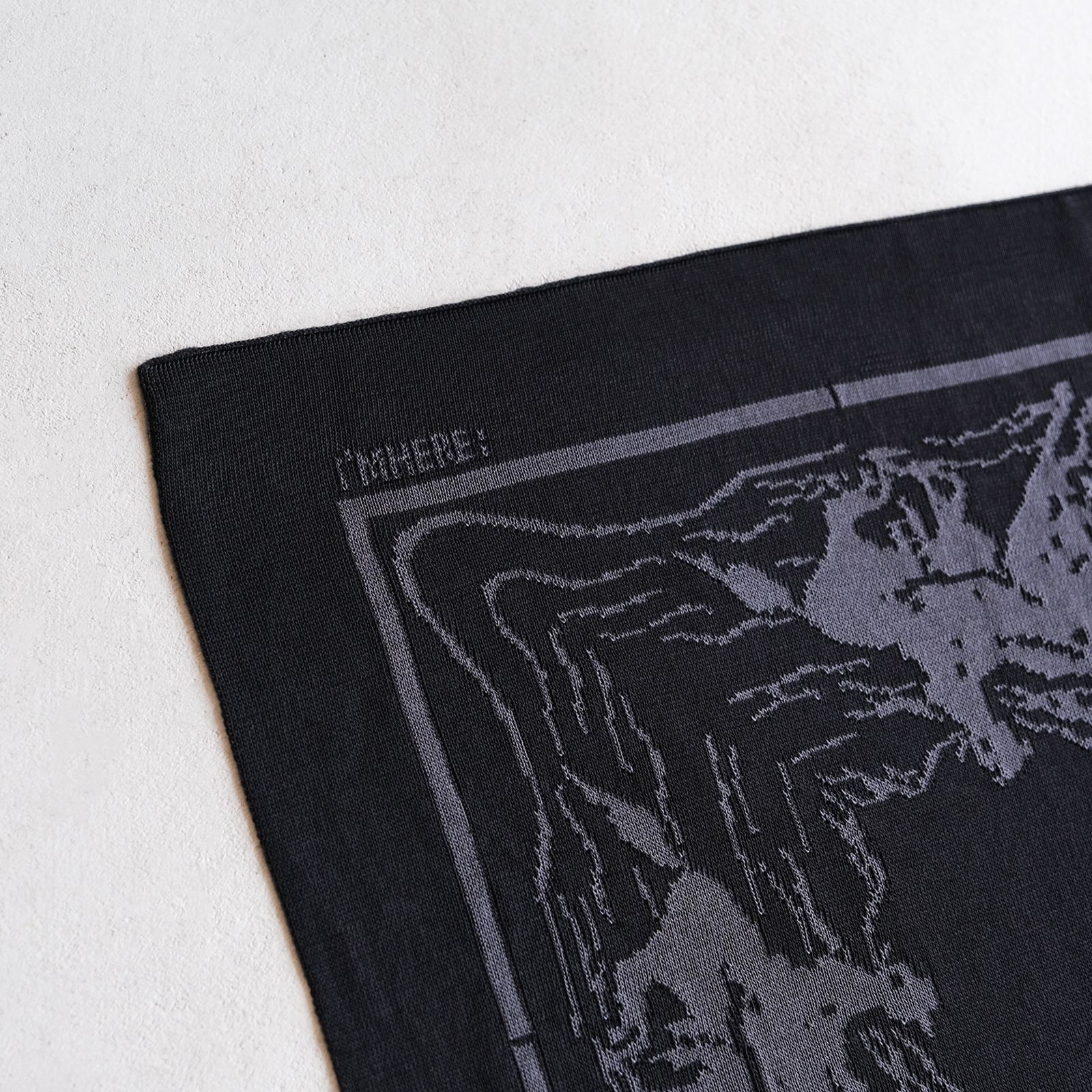 i'm here - 40's Vintage Bandana：Rayon Knit -バンダナ-（Black