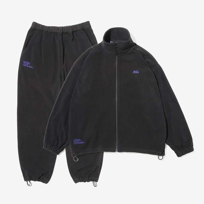 FreshService - AS×FS FLEECE TRACK SUIT / BLACK | Stripe Online Store