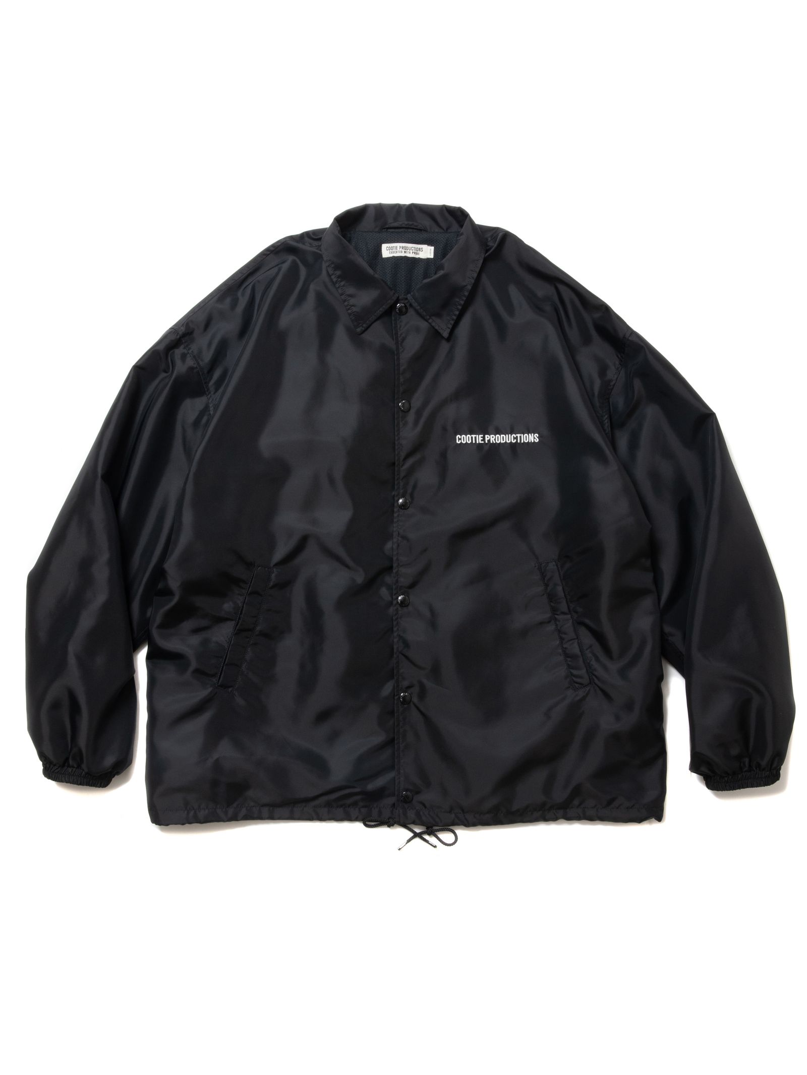 COOTIE PRODUCTIONS - Nylon Coach Jacket / BLACK / コーチジャケット