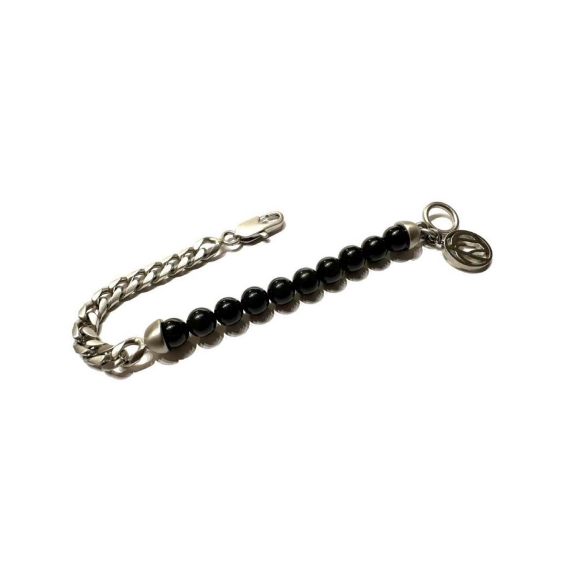 SOSHIOTSUKI - 【残りわずか】Half Juzu Bracelet(BLACK×SILVER