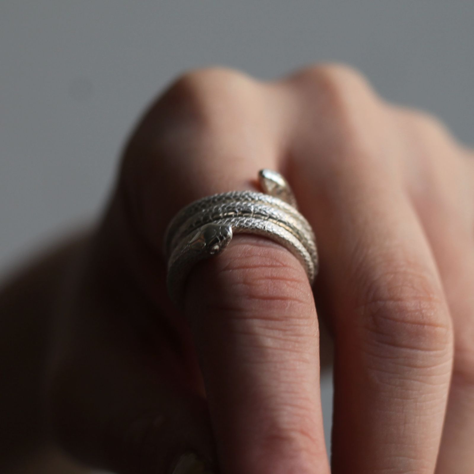 ELCAMI - 【お取り寄せ注文可能】蛇リング(SILVER/2つセット