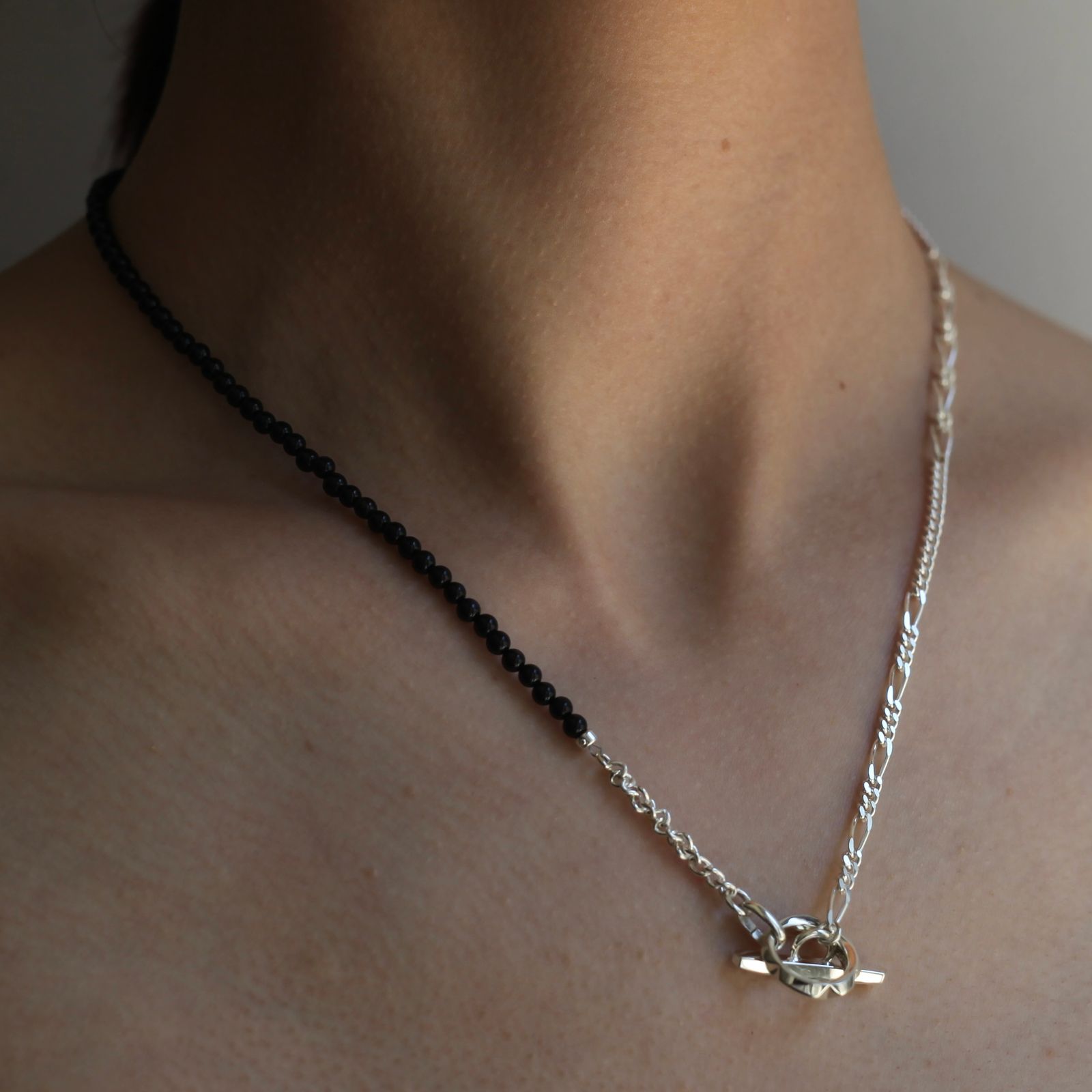 GARNI - 【残り一点】Clash Mix Chain Necklace(BLACK) | ACRMTSM