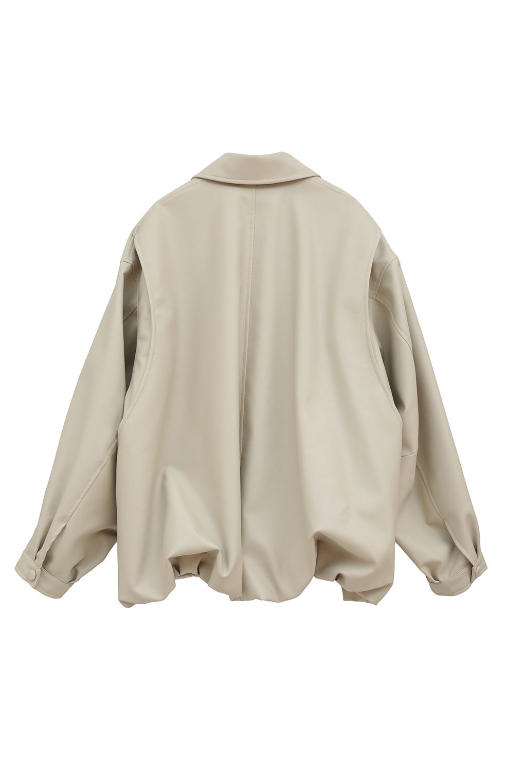 CLANE - フェイクレザーバルーンジャケット - FAKE LEATHER BALLOON