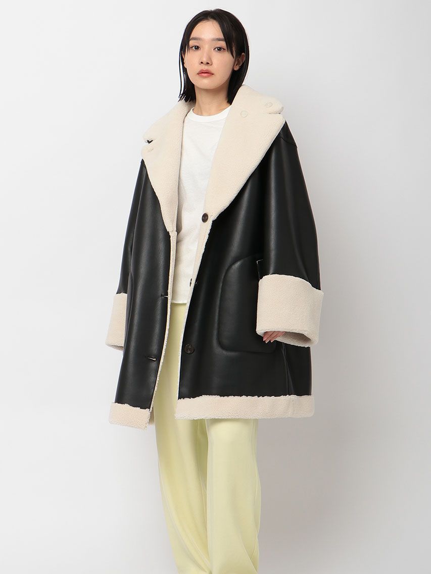 ETRE TOKYO - フェイクムートンリバーシブルジャケット - BLACK