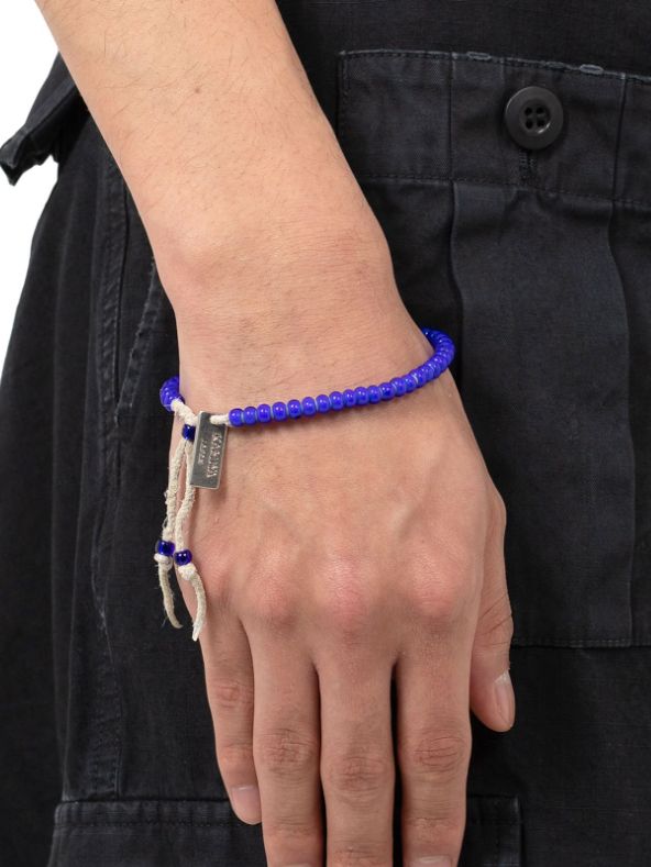 KAMIYA - GLASS BEADED BRACELET- グラスビーズブレスレット - AQUA