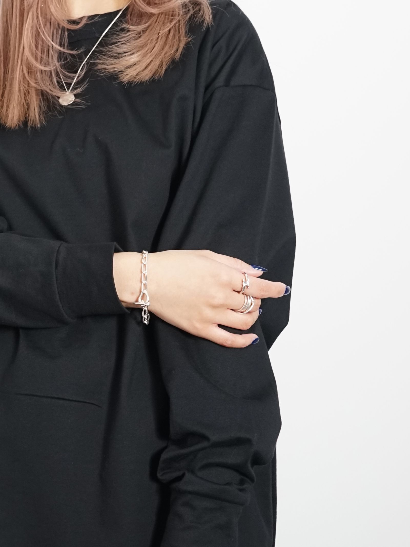 TEN. - ムードフープブレスレット SV シルバー 全長 18cm SMALL