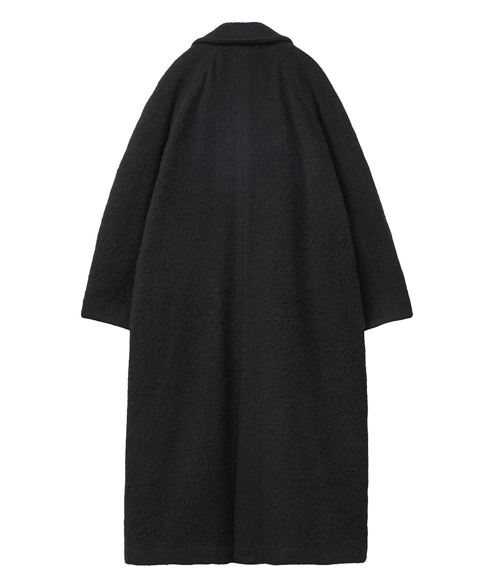 CLANE - ダブルウールロングコート - DOUBLE WOOL LONG COAT - BLACK