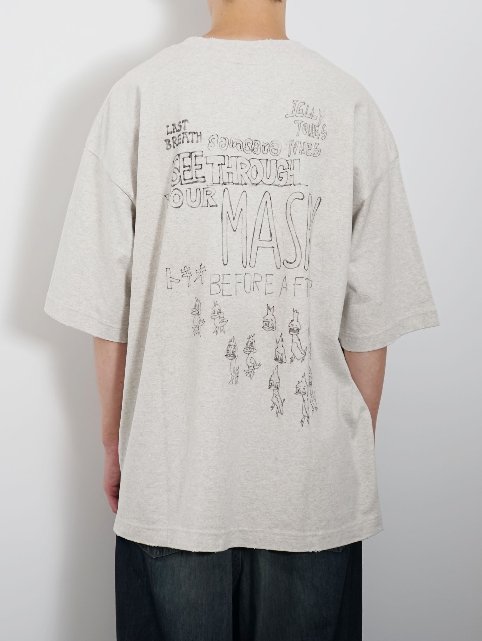 Maison MIHARA YASUHIRO - ダックプリントディストレスドTシャツ