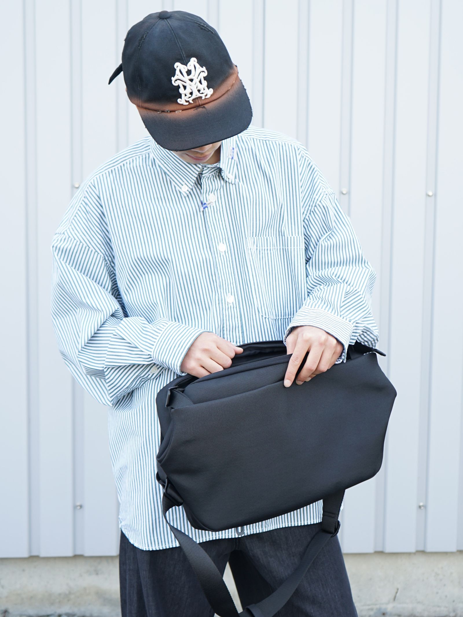 cote&ciel - RISS - ECO YARN Black - メッセンジャー / ボディバッグ