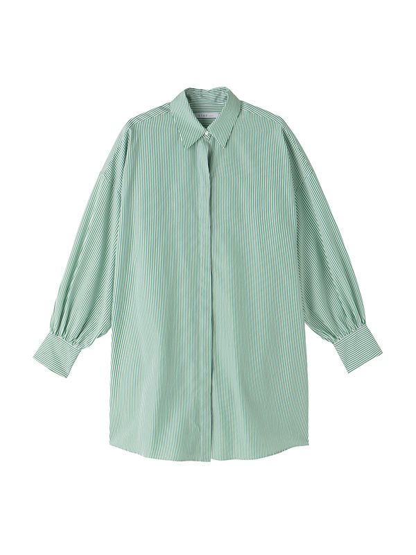 ETRE TOKYO - オーバーサイズギャザーシャツ - PINK | ADDICT WEB SHOP