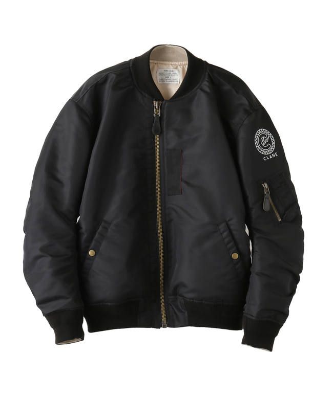 CLANE - CLANE/FRAGMENT PROJECT MA-1 BLACK | ADDICT WEB SHOP