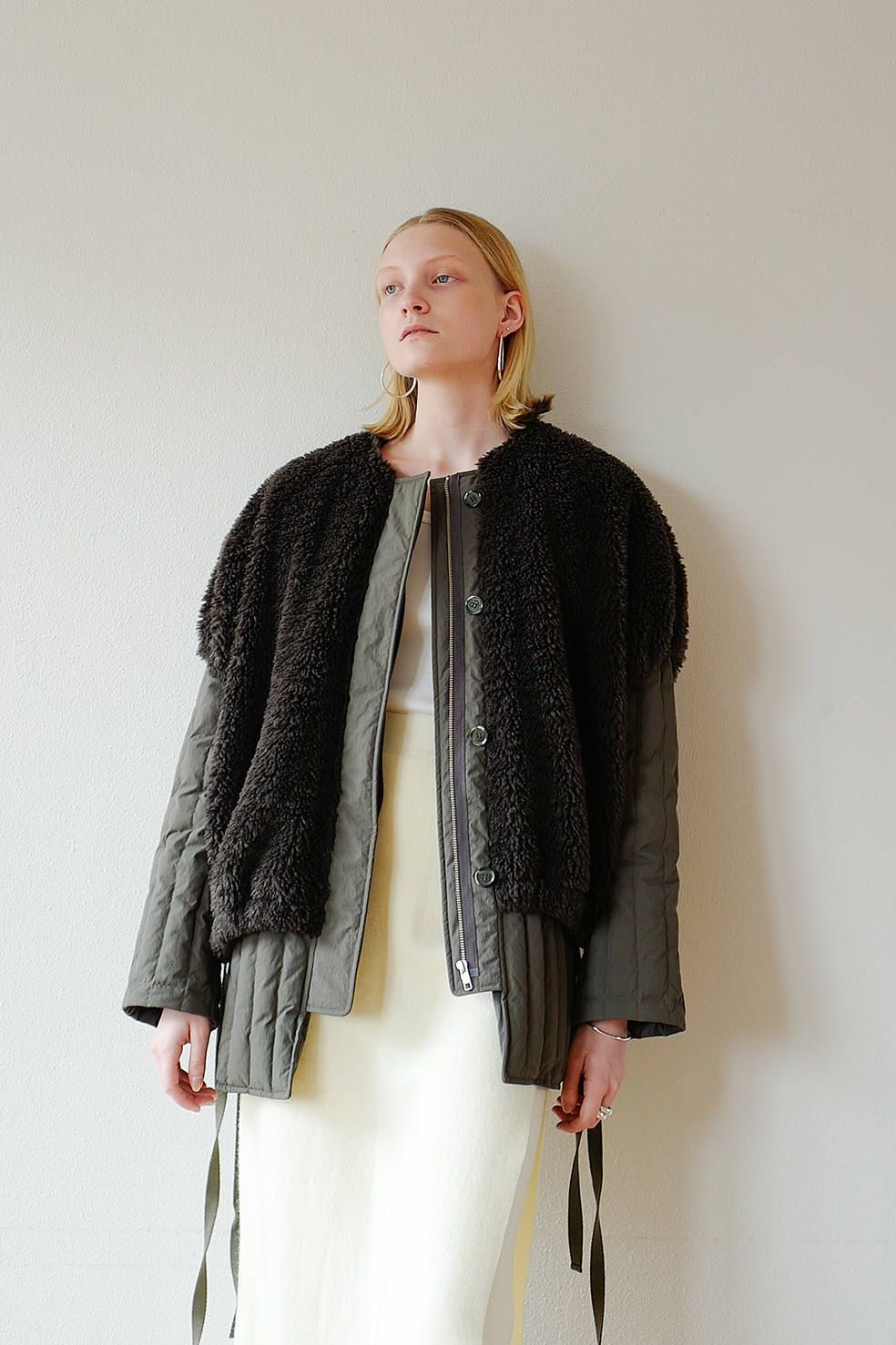 CLANE - レイヤードダウンコート - BOA VEST LAYERED DOWN COAT