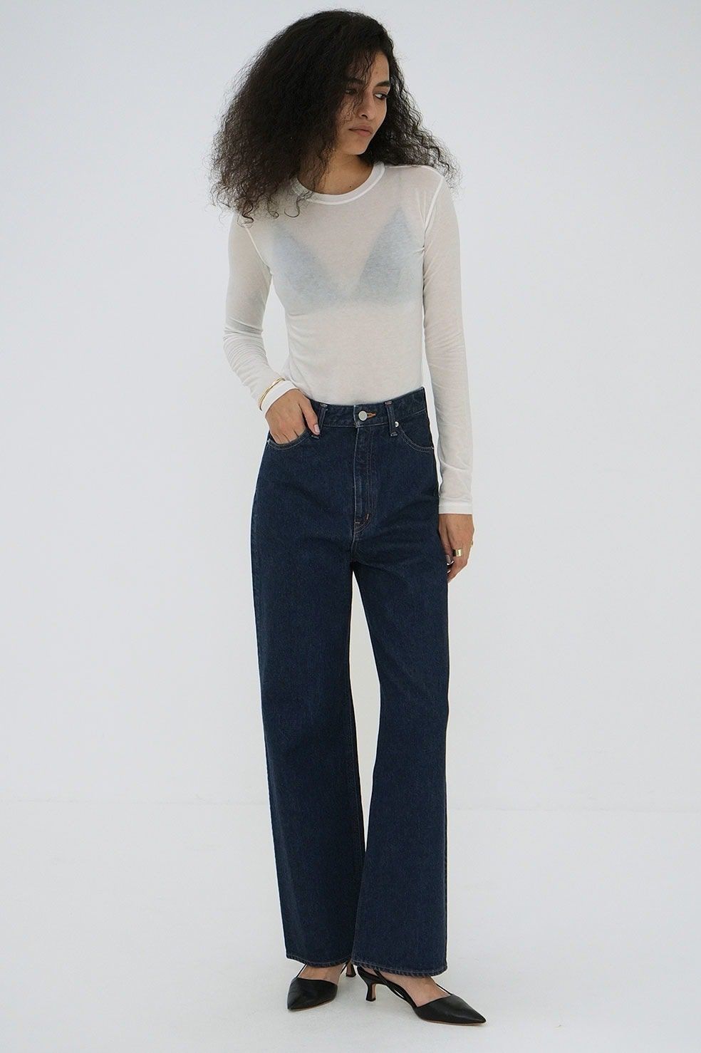 CLANE - セコンドデニムパンツ ライトブラック - SECOND DENIM PANTS