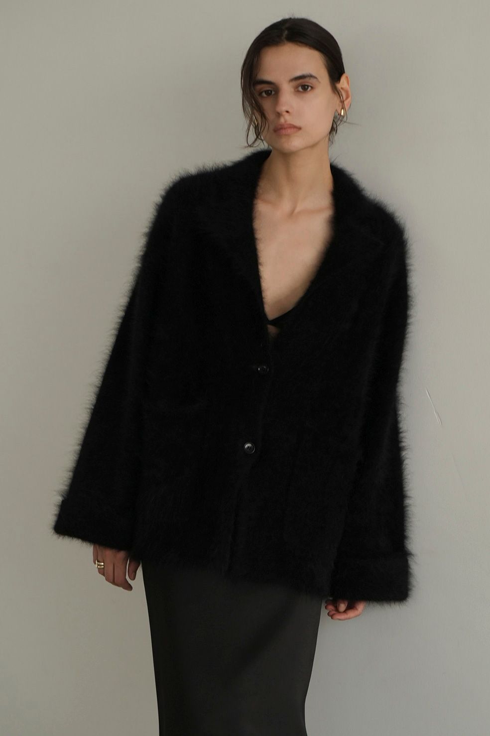 CLANE - アンゴラ テーラードジャケット - ANGOLA TAILORED KNIT