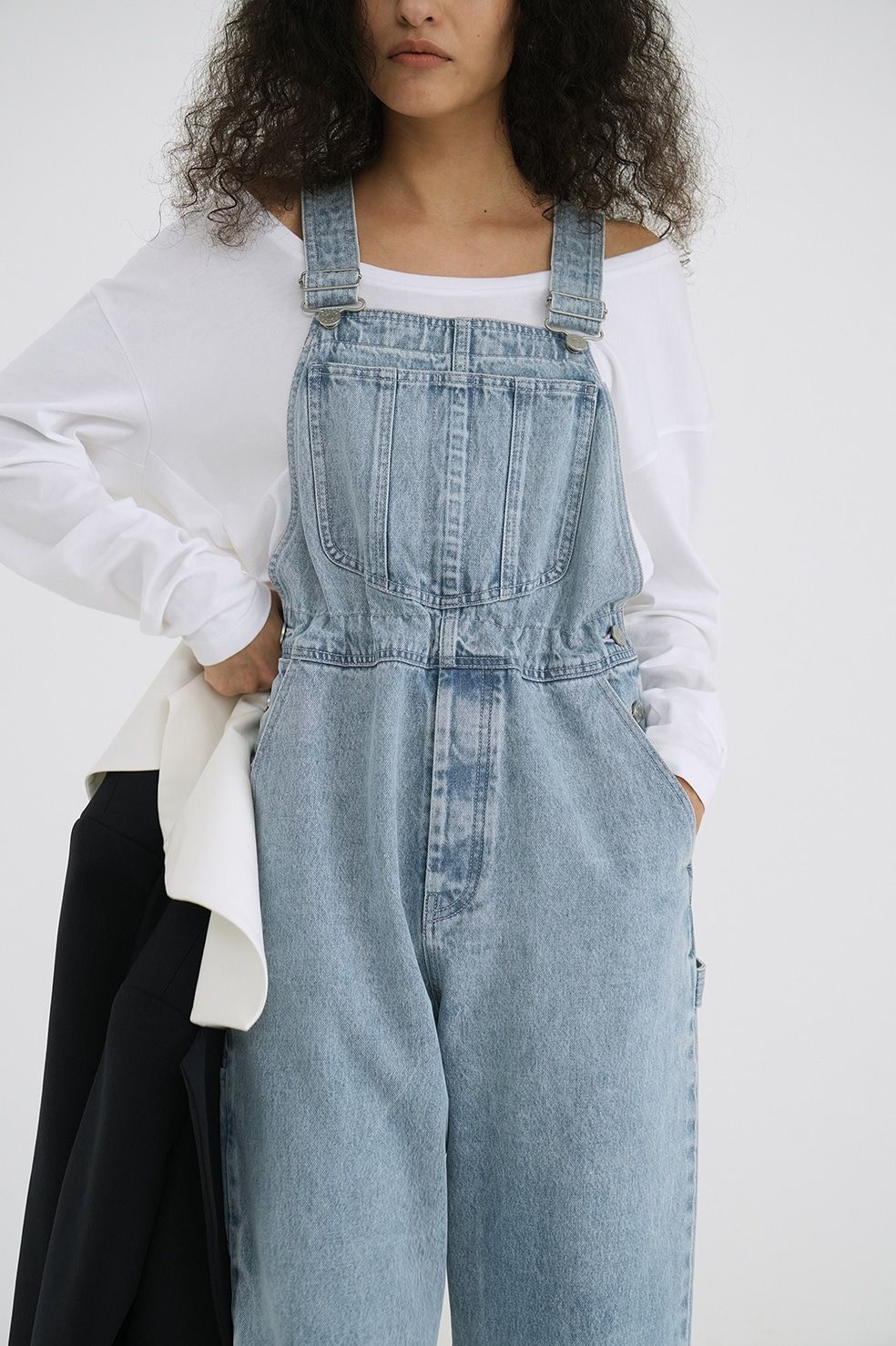 CLANE - オーバーオール - WAIST ADJUST OVERALLS - BLUE | ADDICT WEB