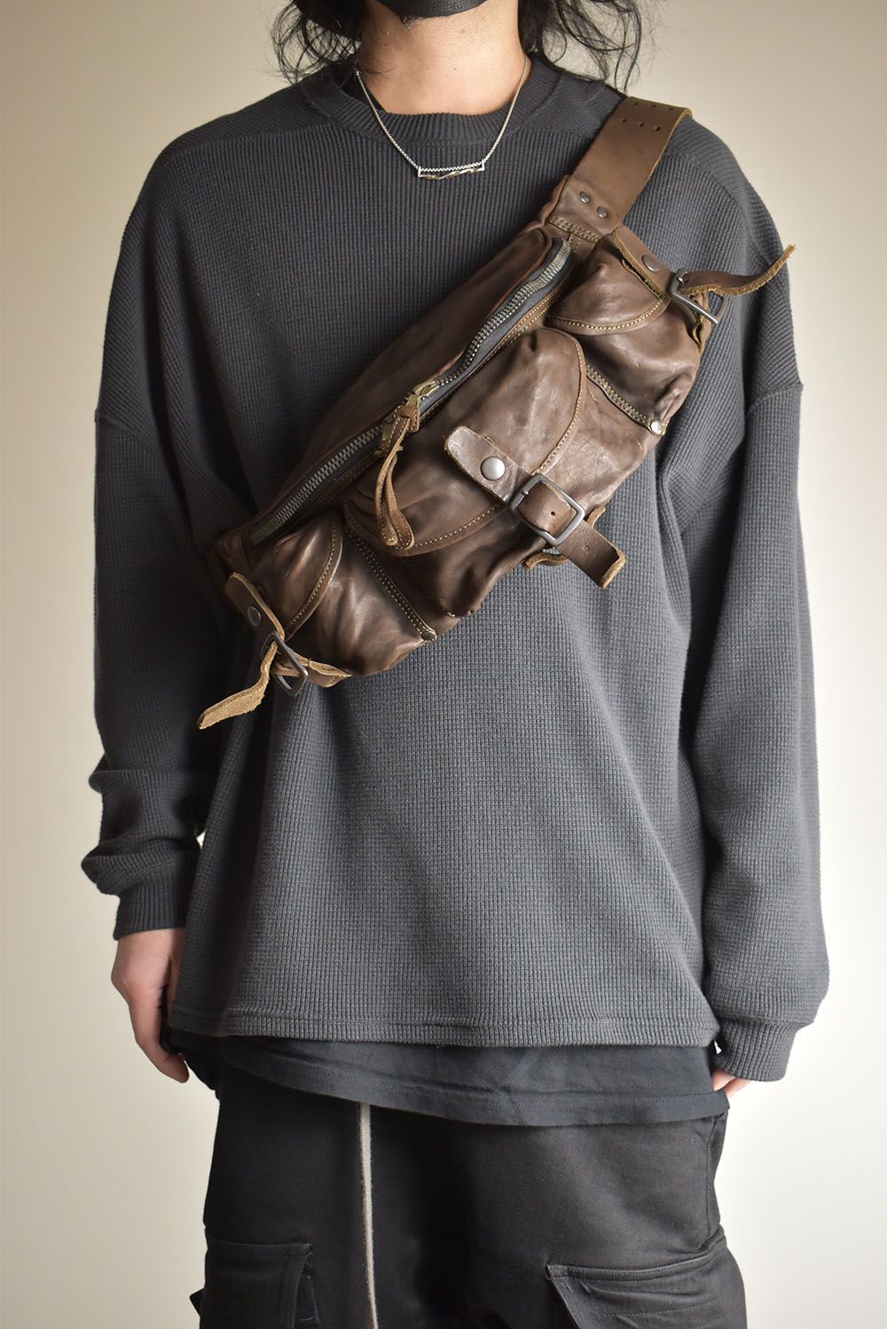 ISAMU KATAYAMA BACKLASH - Double Shoulder 3Pin Belt Waist/Shoulder