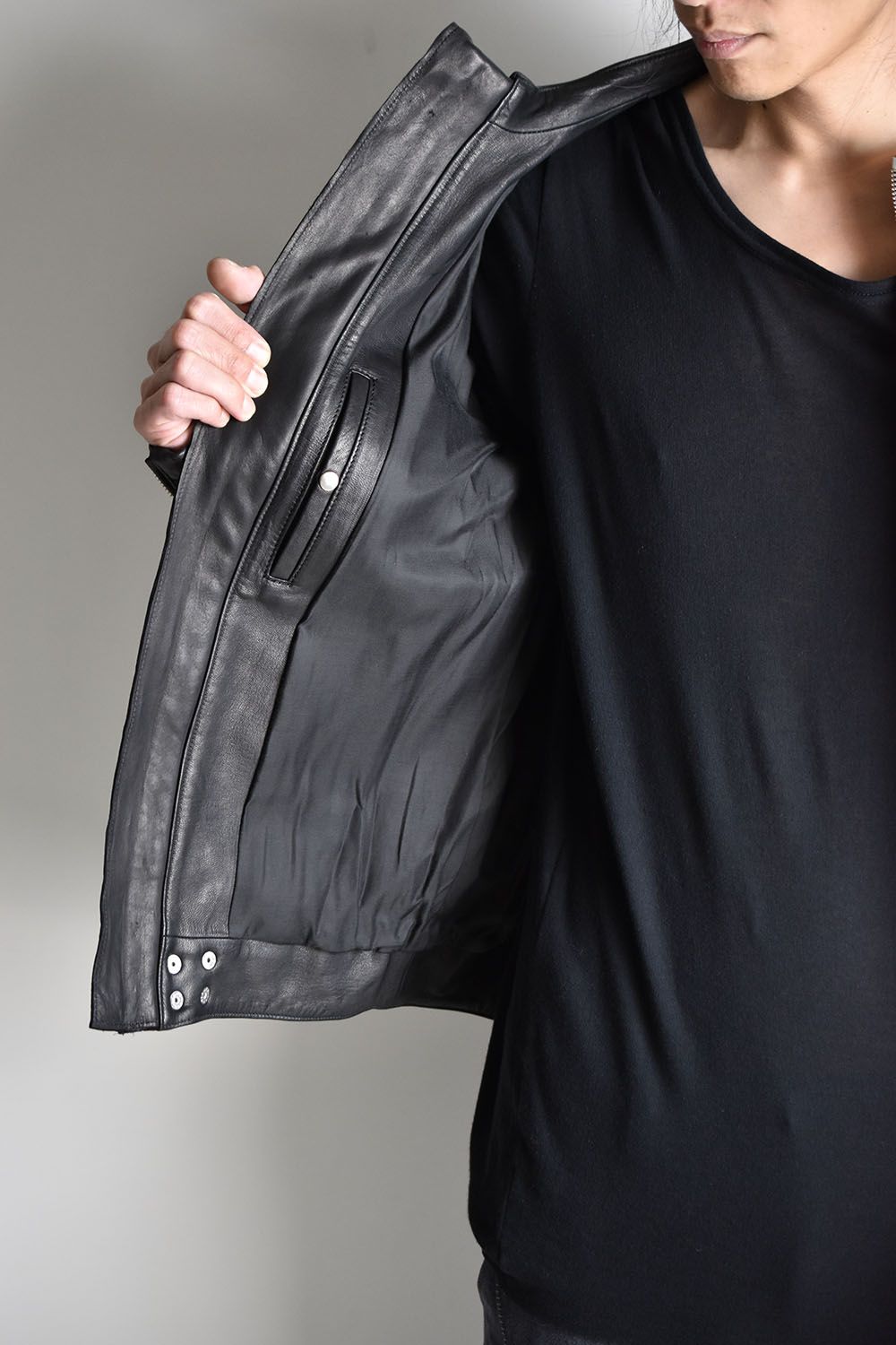 RIPVANWINKLE - Deer Skin Single Rider,s Jacket