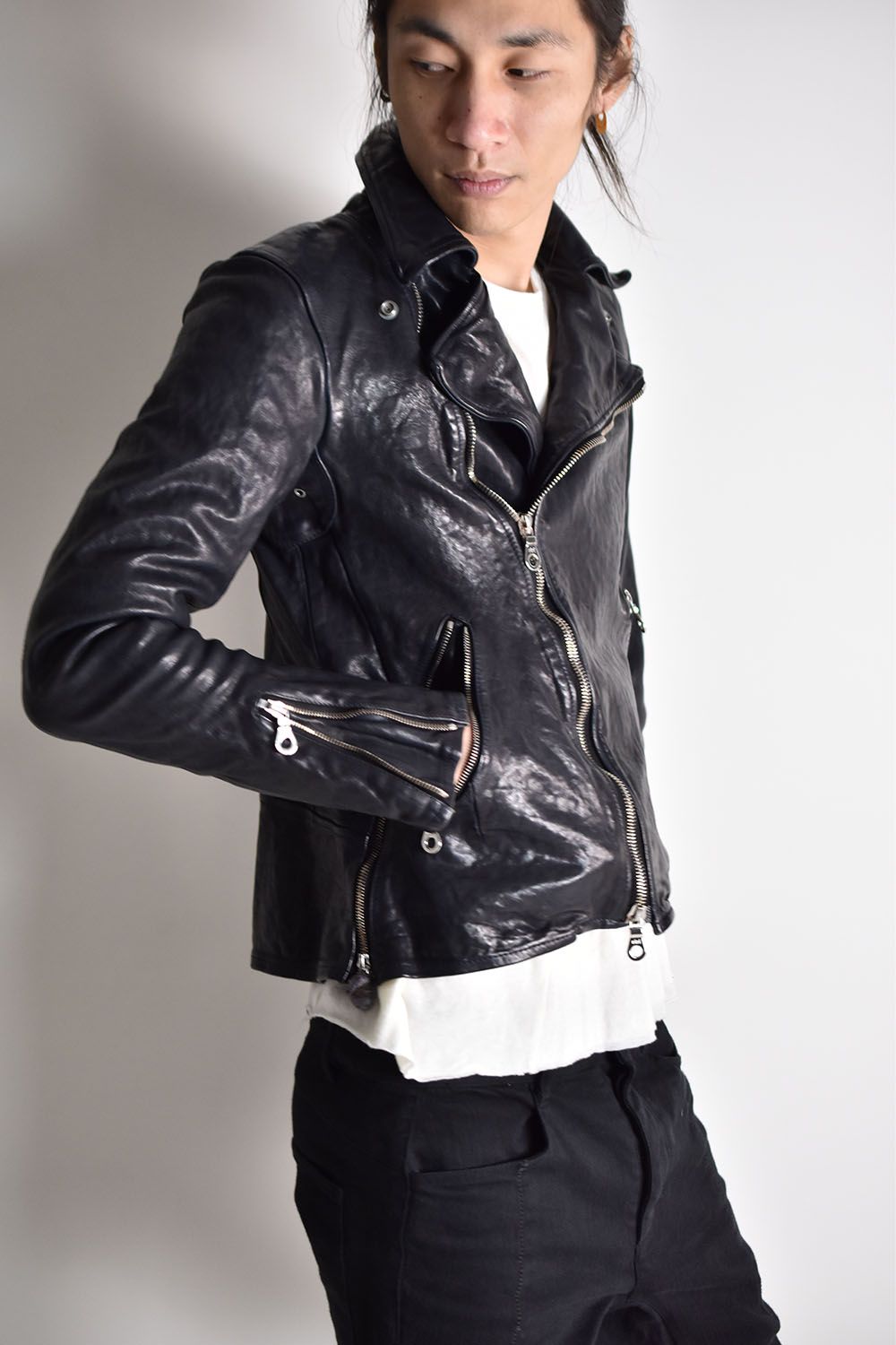 ISAMU KATAYAMA BACKLASH - Itary Shoulder “Garment-Dyed” Double