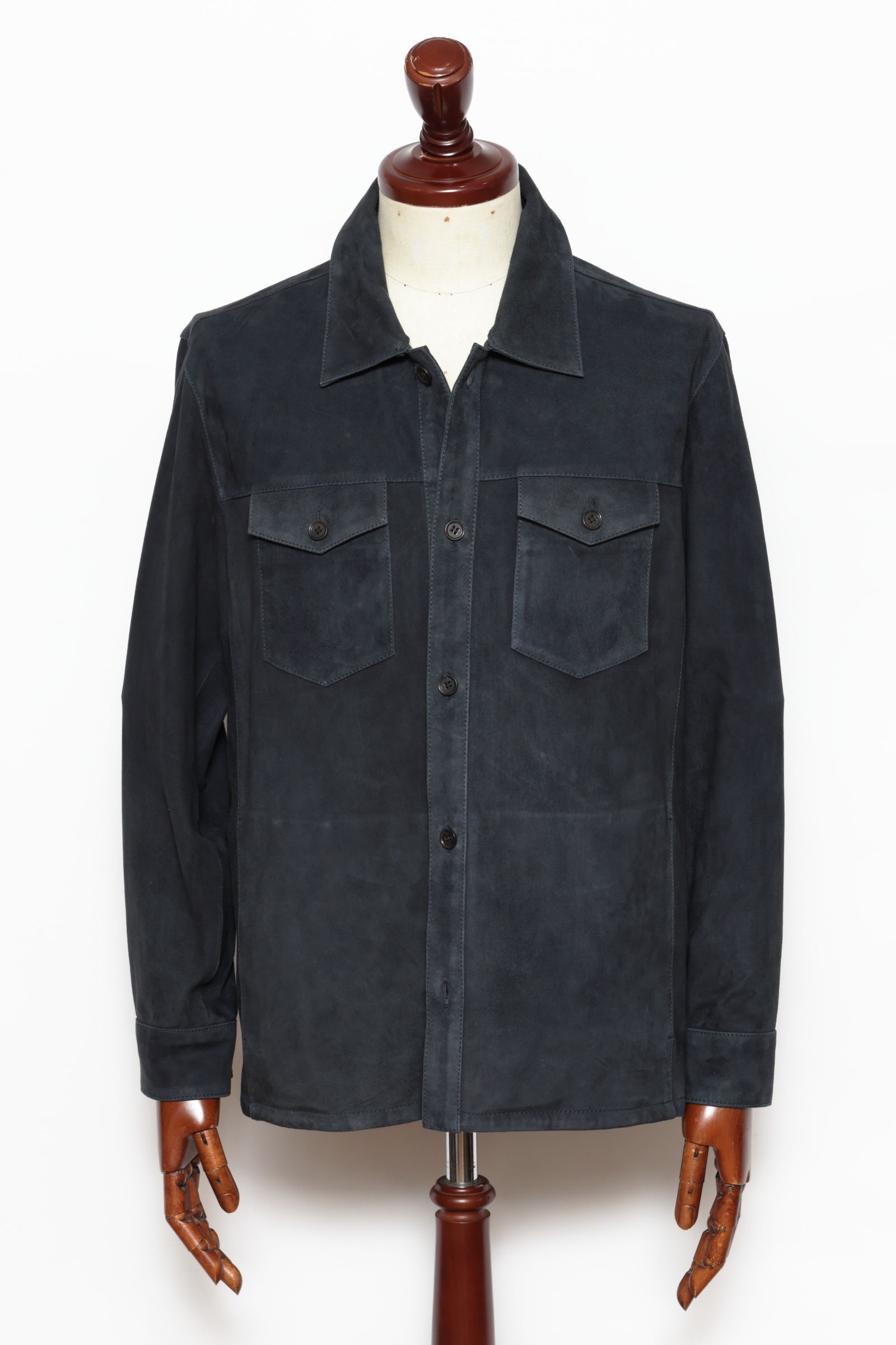 ARMA - DEX ゴートスウェード シャツジャケット / NIGHT ダーク