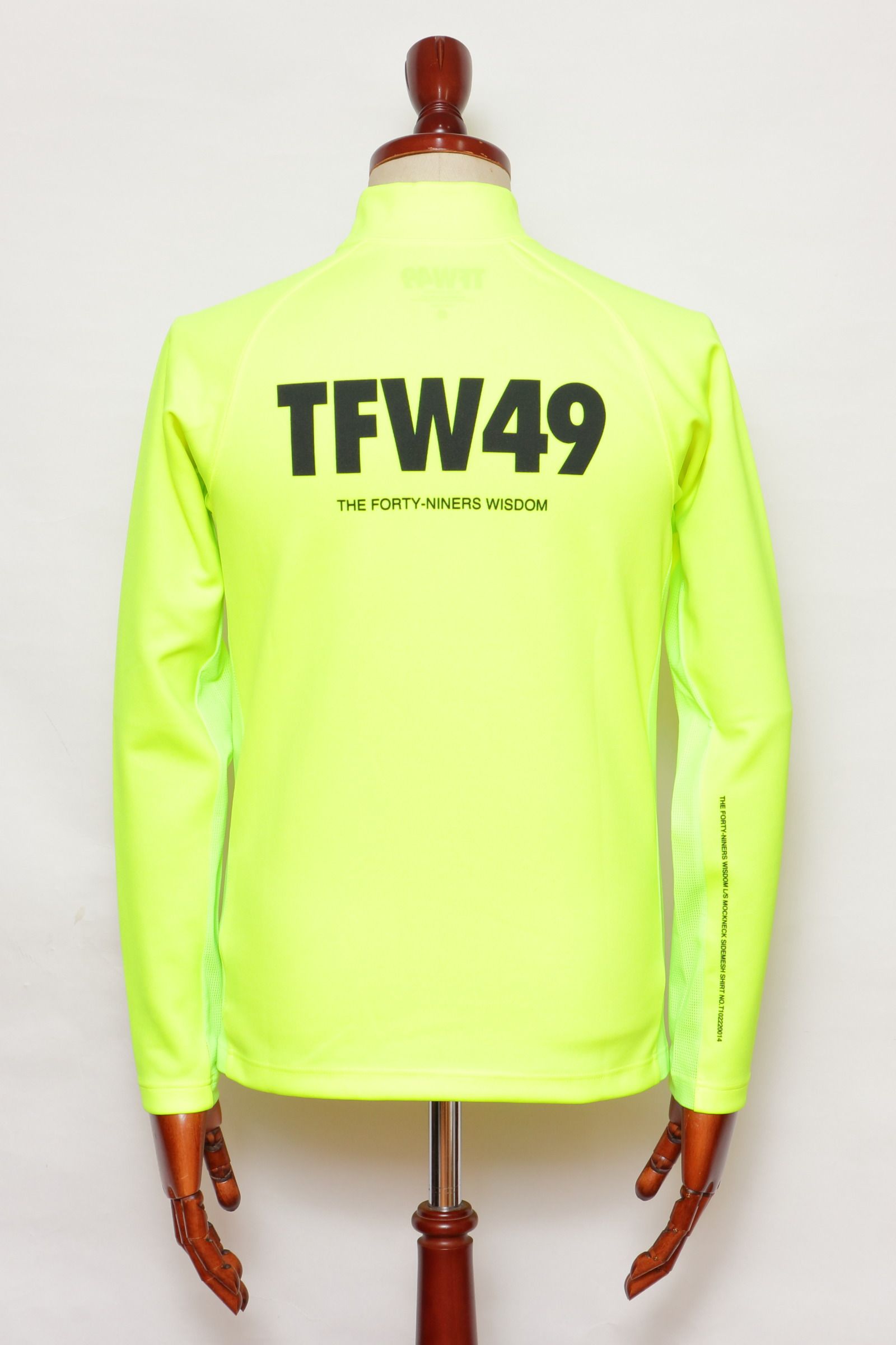 TFW49 - LS MOCKNECK SIDE MESH ハイゲージ スムース コンパクトニット