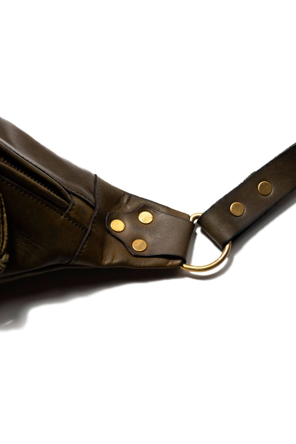 vasco - レザーウエストバッグ [オリーブ] / LEATHER WAIST BAG [OLIVE