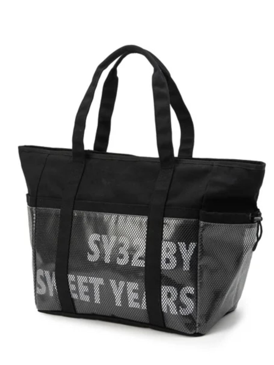 SY32 by SWEET YEARS GOLF - GARDEN TOTE BIG BAG / ホワイト×ブルー