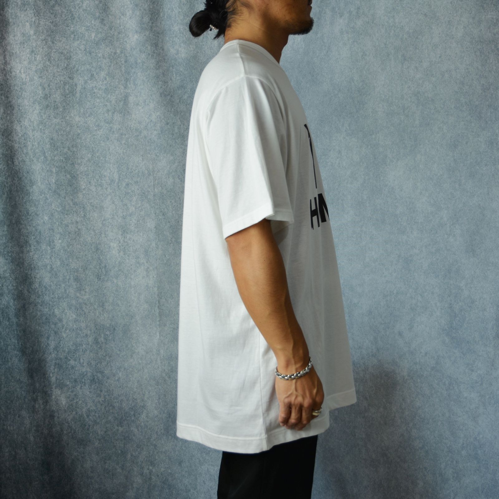 yohji yamamoto - YYH PT SHORT SLEEVE T （WHITE） ロゴプリント T