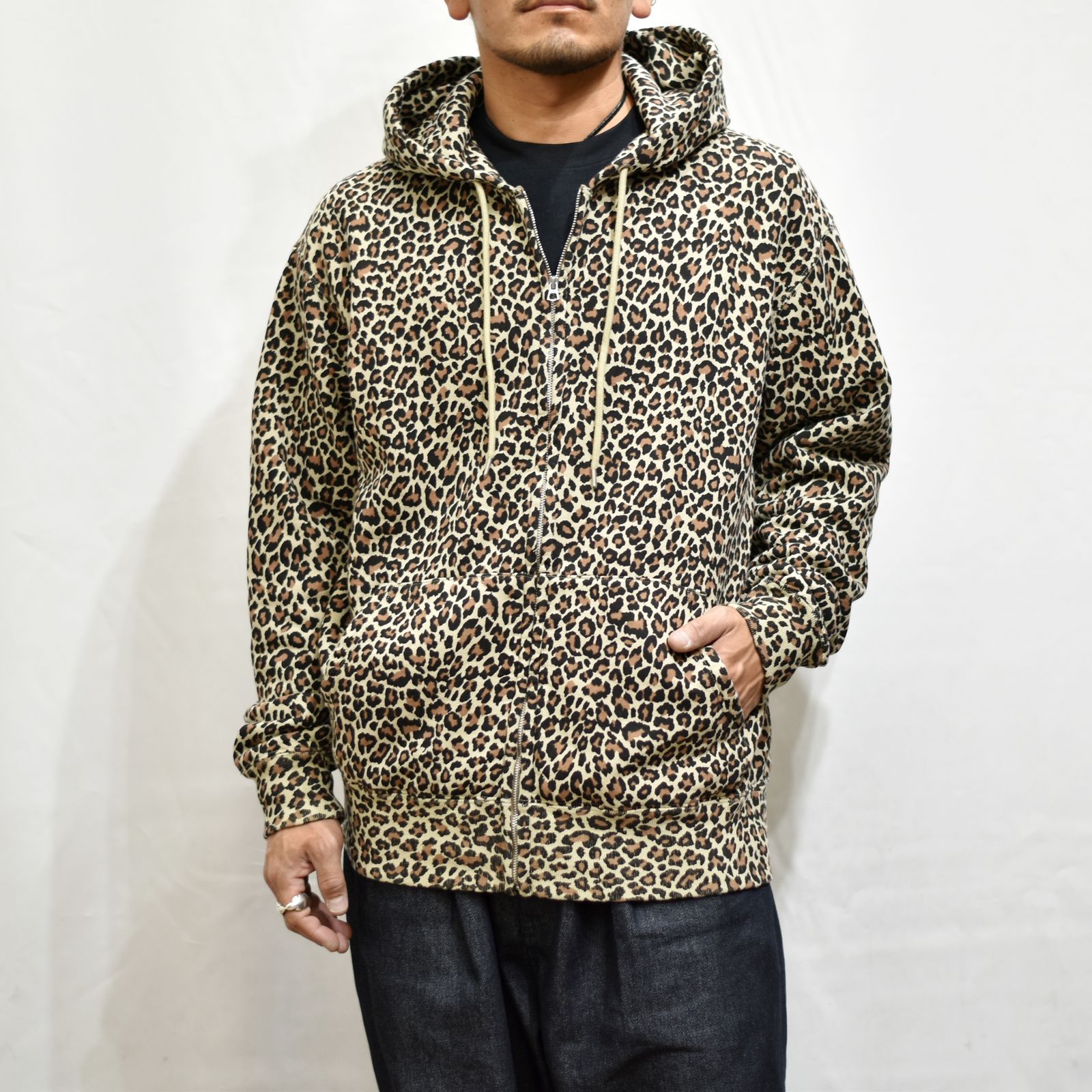 MINEDENIM - Leopard Zip Hoodie | chord online store
