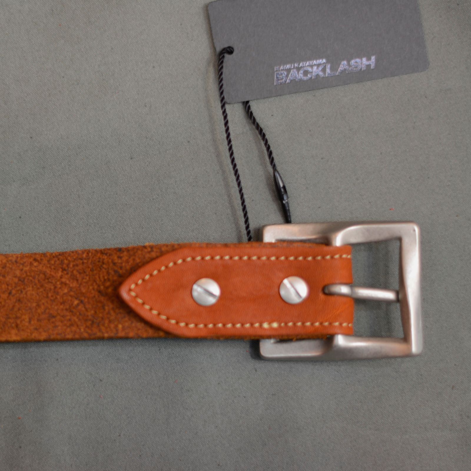 ISAMU KATAYAMA BACKLASH - ダブルショルダーレザー製品染め 30