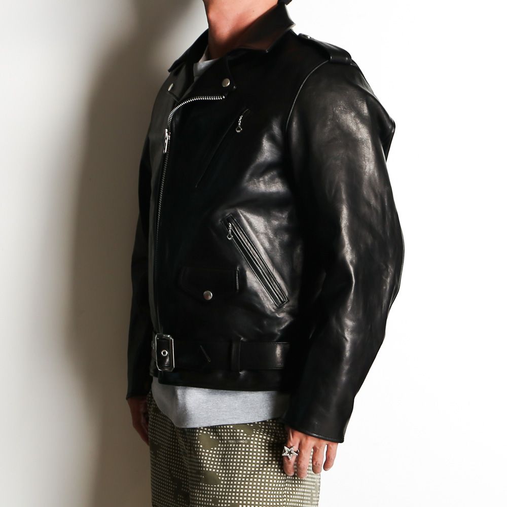 MASSES - LEATHER JKT VINTAGE W / ホースレザー ダブル ライダース