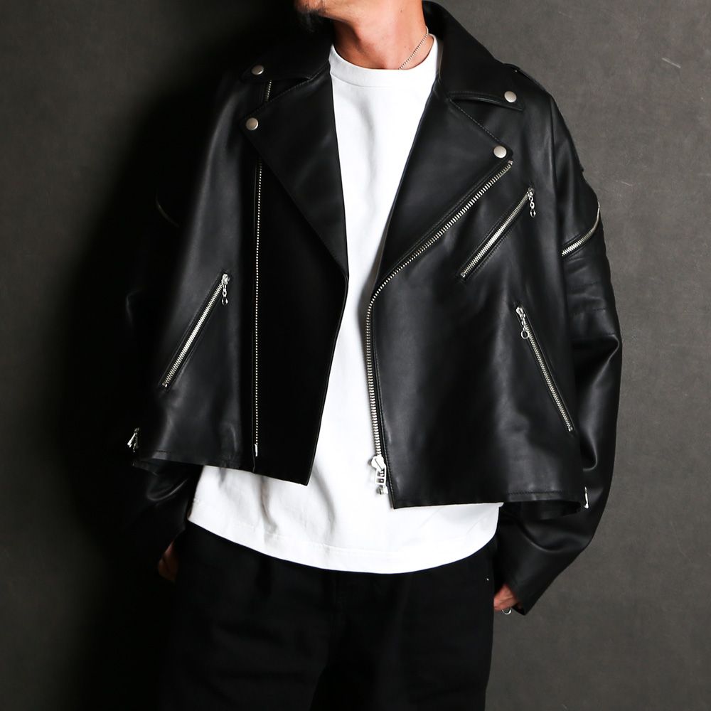 も*ち様 victim レザージャケット シングルライダースジャケット M