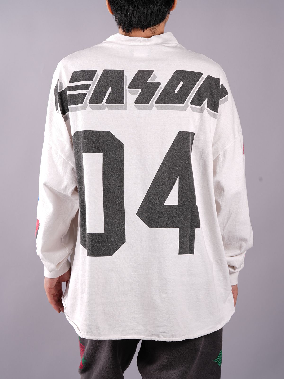 SAINT M×××××× - ラスト1点 / SM-S22-0000-034 / LS TEE / MOTO /WHITE